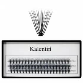 Kalentin Extensiones De Pestañas En Mechones 20 pelos 0,07 8mm